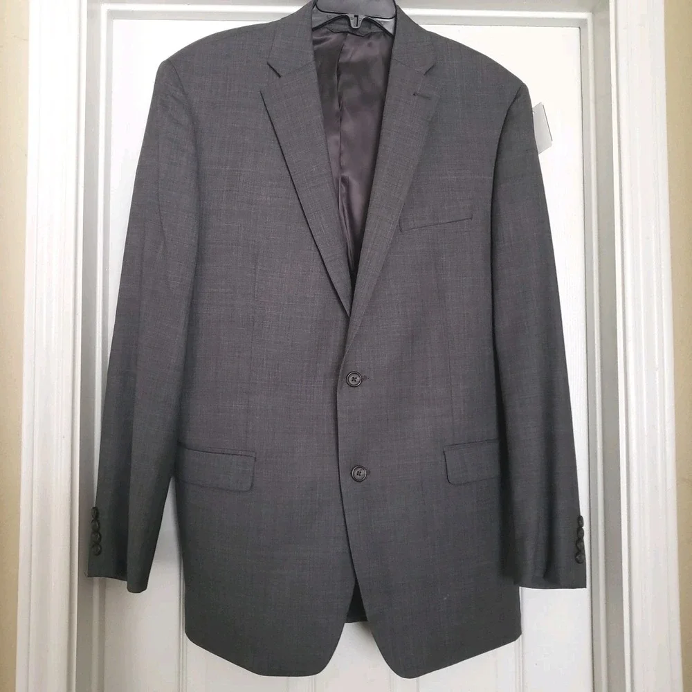 Ralph Lauren Men's Blazer Sport Coat Two Button Jacket 42L Wool Blend Suit Coat